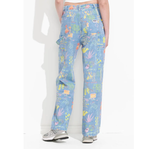 Misfit Heavenly People Pant- Denim Multi