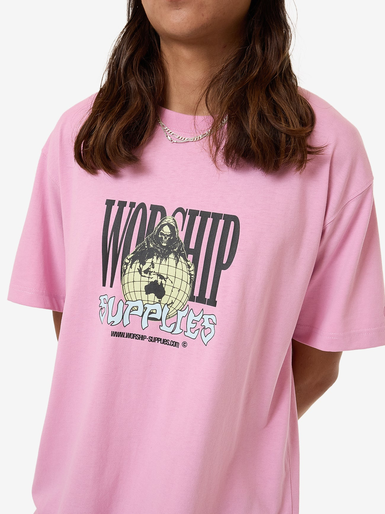 WORSHIP Domination tee - lilac chiffon