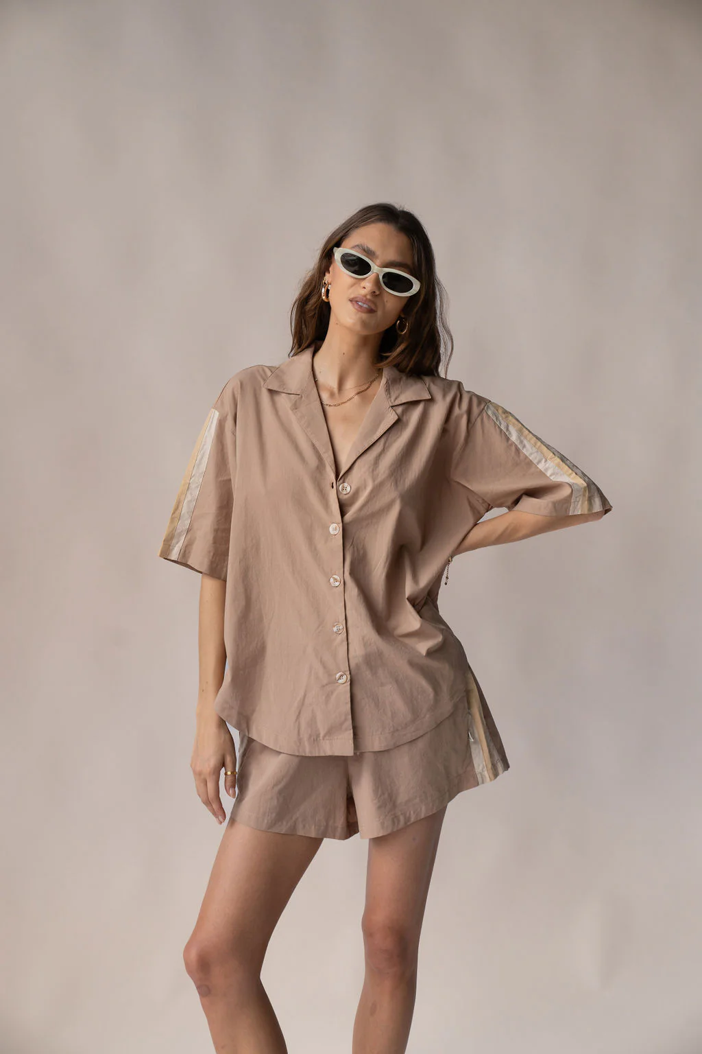 ARAMINTA JAMES San sebastion shirt - Dark coffee