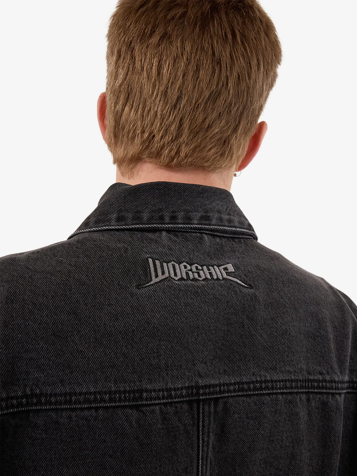 WORSHIP Nuclear Denim Jacket - Used Black