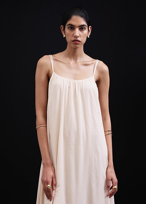 NUDE LUCY stace maxi dress - pannacotta