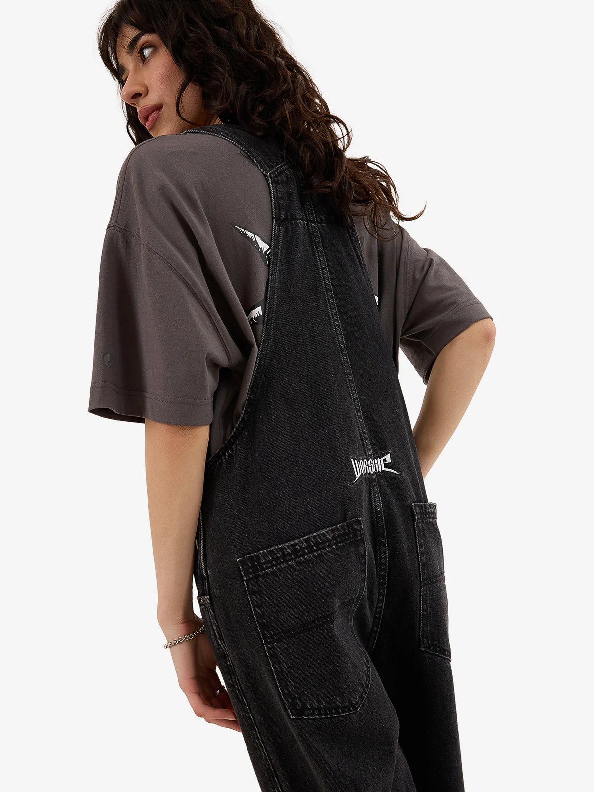 WORSHIP Nuclear Denim Overall - Used Black