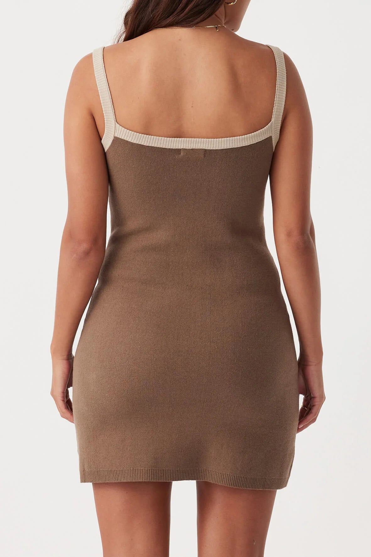 ARCAA Duke Mini Dress - Cacao & Taupe