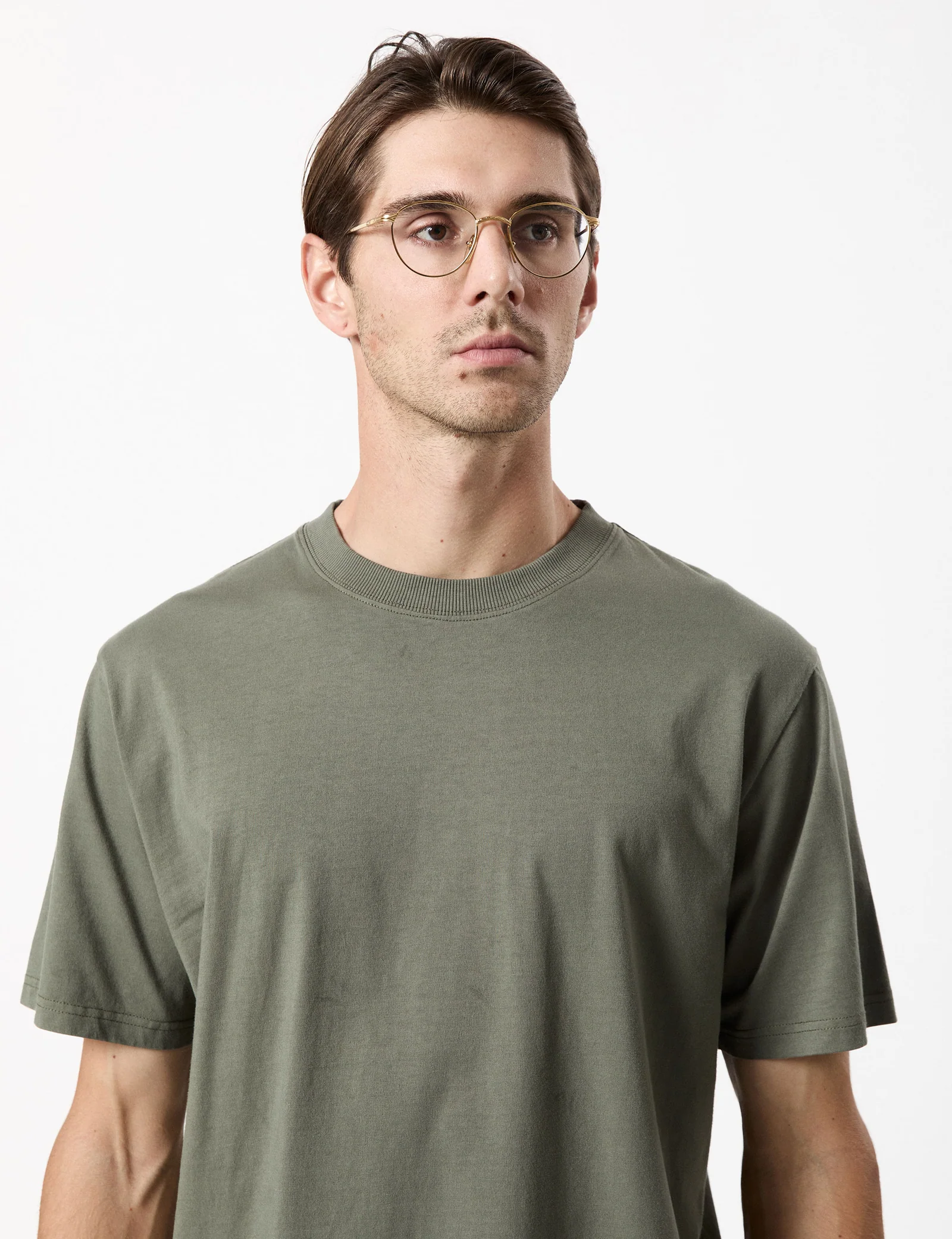 MR SIMPLE heavy weight tee - Sage