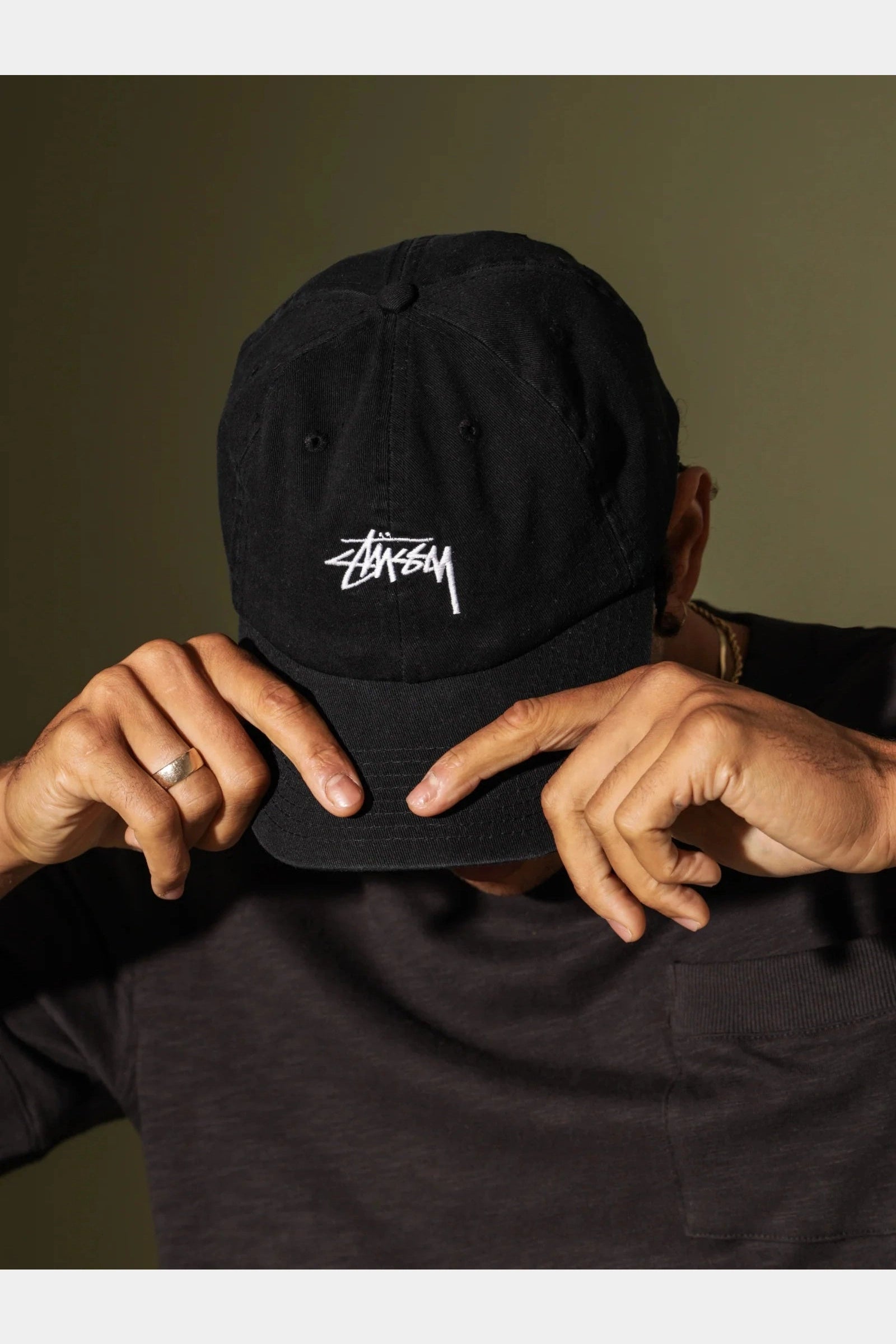 Stussy stock low pro cap - black