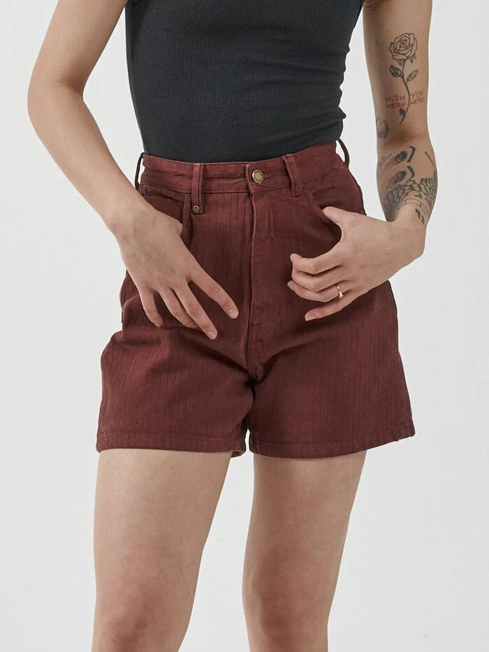 Thrills deli stripe koko short- port