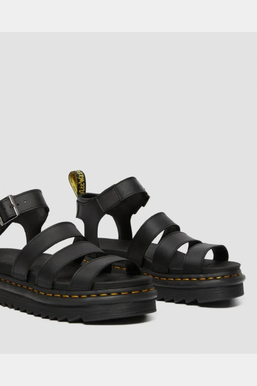 Dr martens blaire 3 strap sandal - black hydro