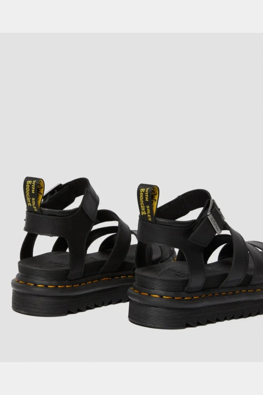 Dr martens blaire 3 strap sandal - black hydro