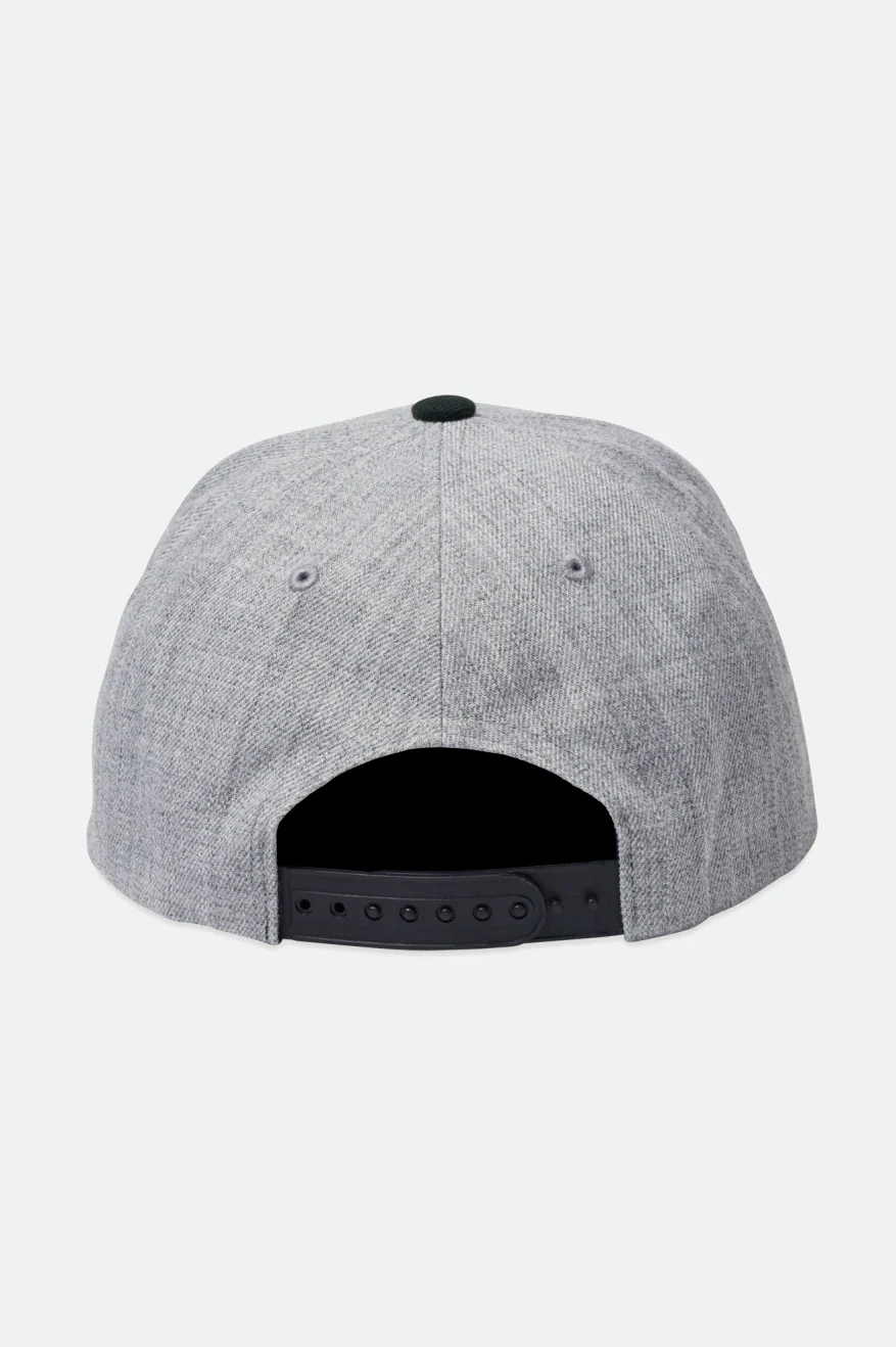 BRIXTON Crest netplus snapback - Heather grey/Black