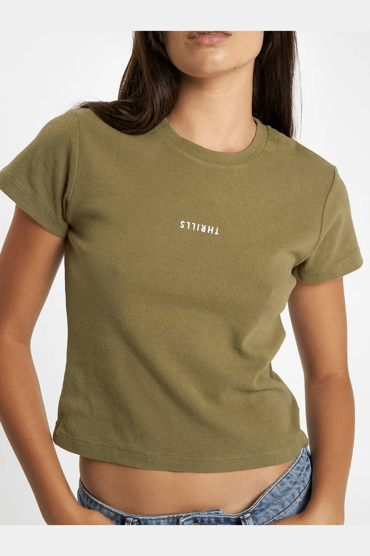 Thrills minimal mini tee - aloe