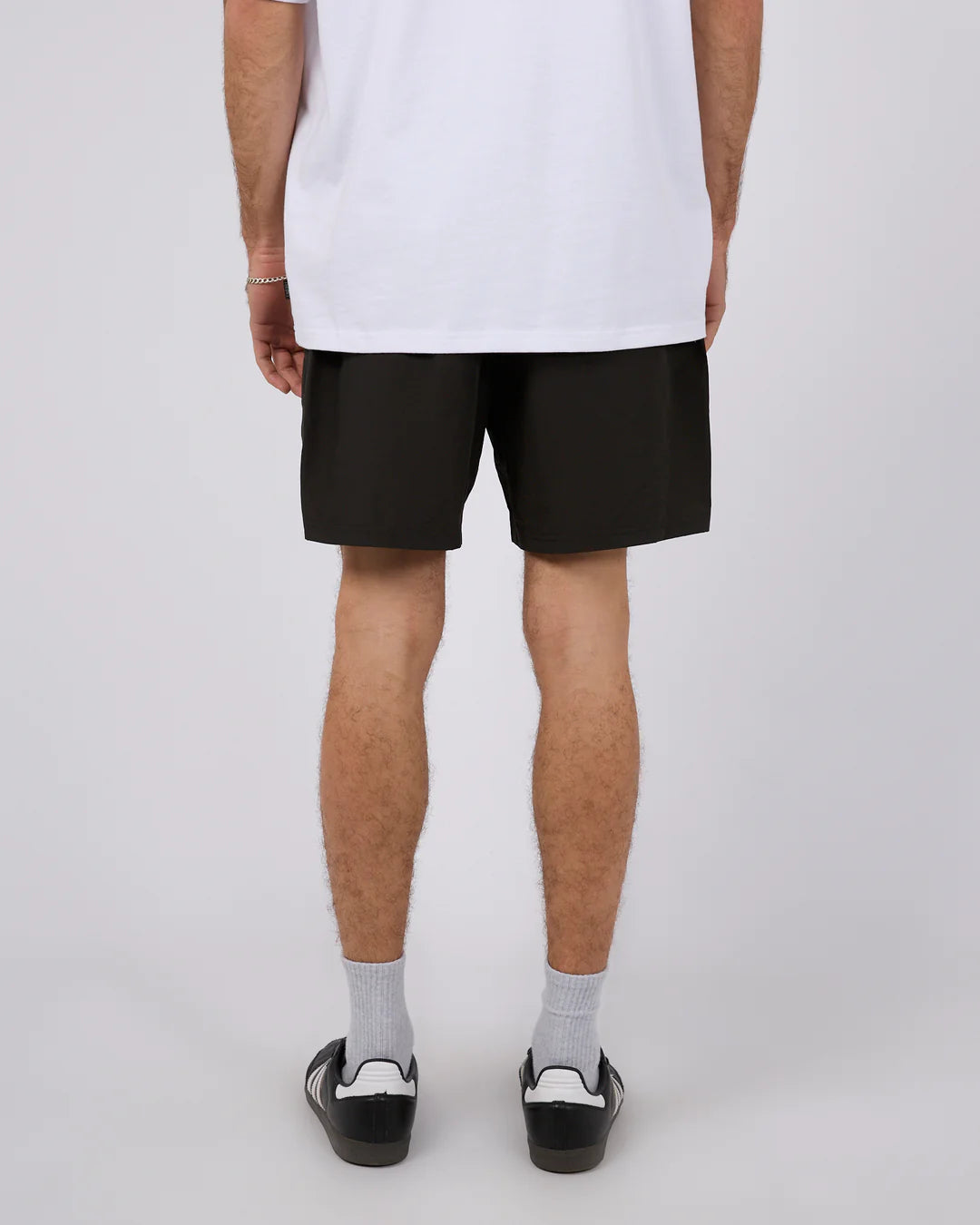 SILENT THEORY Vacay nylon short - Black