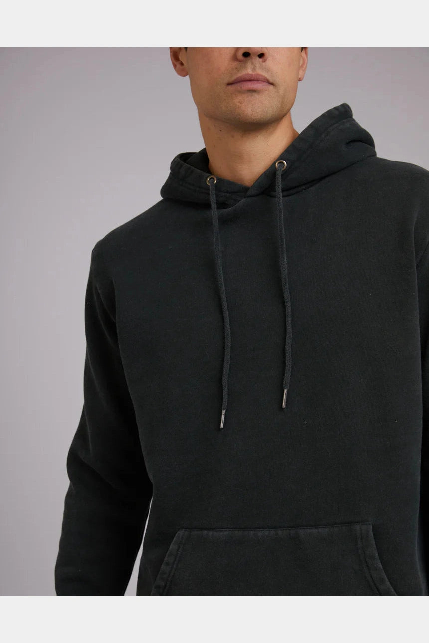 Silent Theory CURVED HEM HOODY DARK GREEN