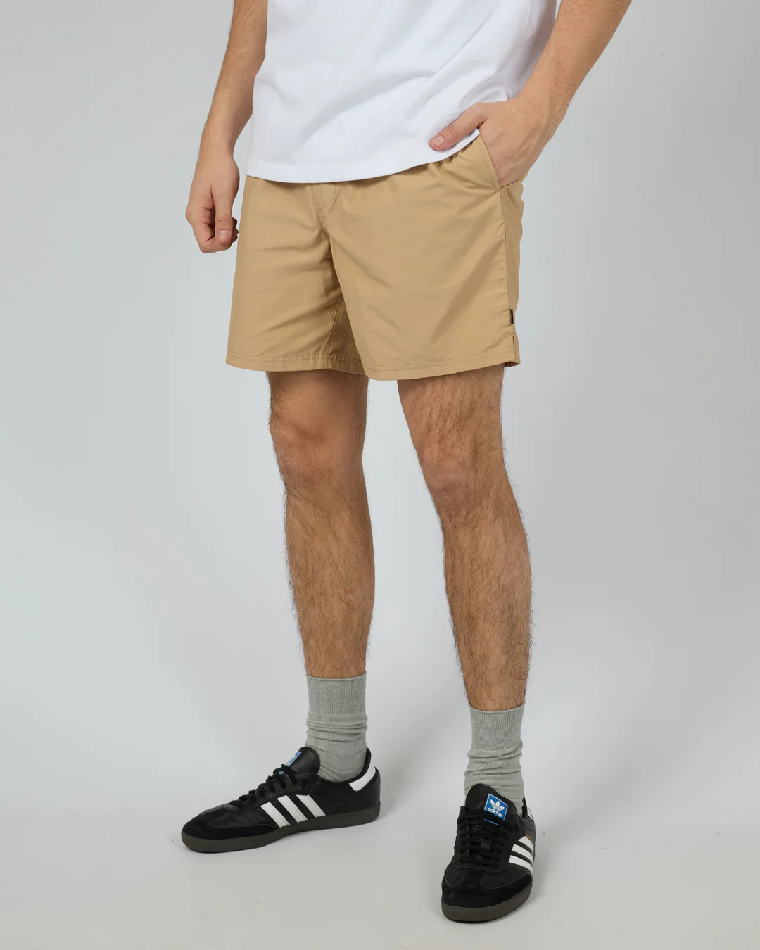 SILENT THEORY Vacay nylon short - Sand