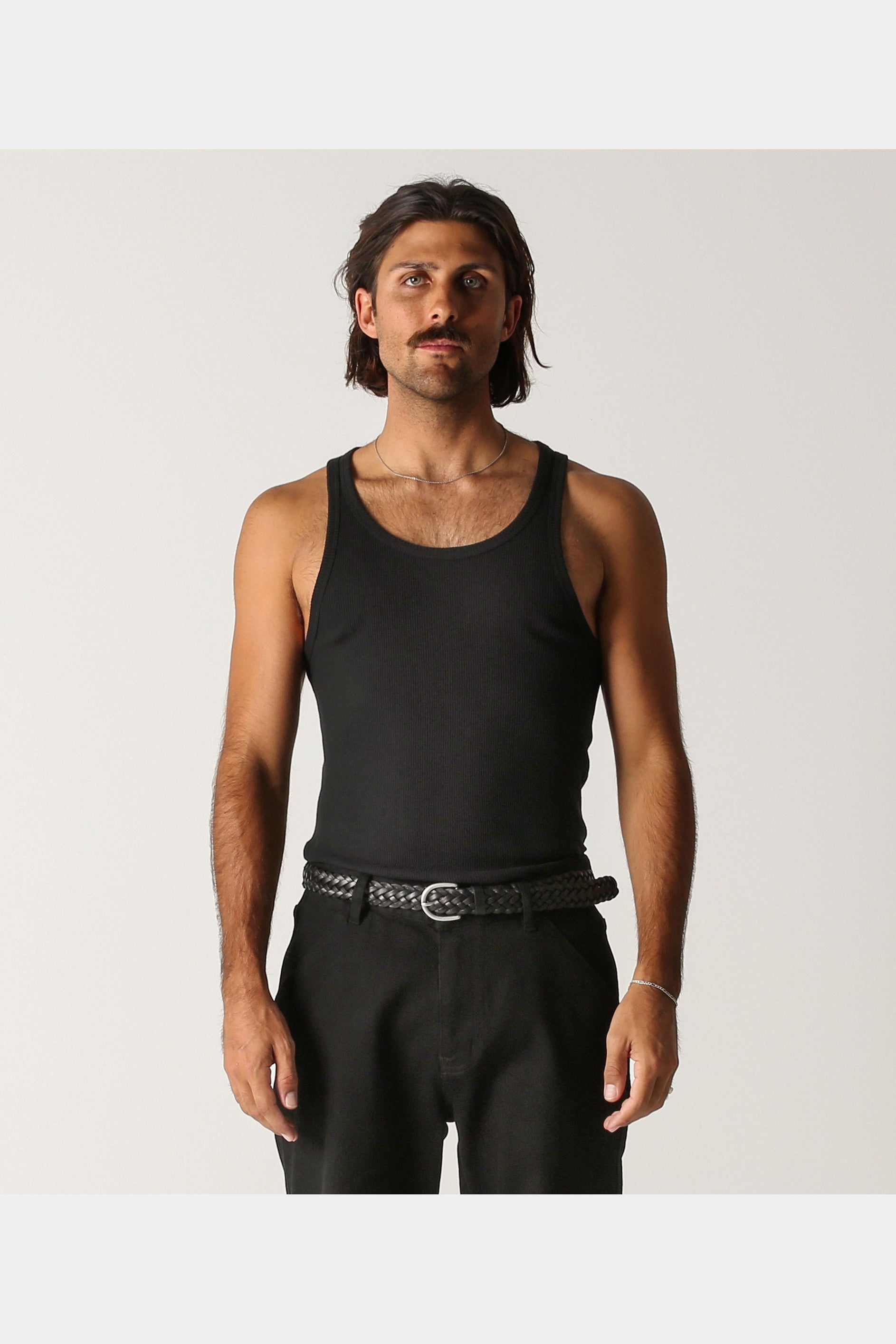 FORMER Uniform ribbed singlet - Black/navy/white