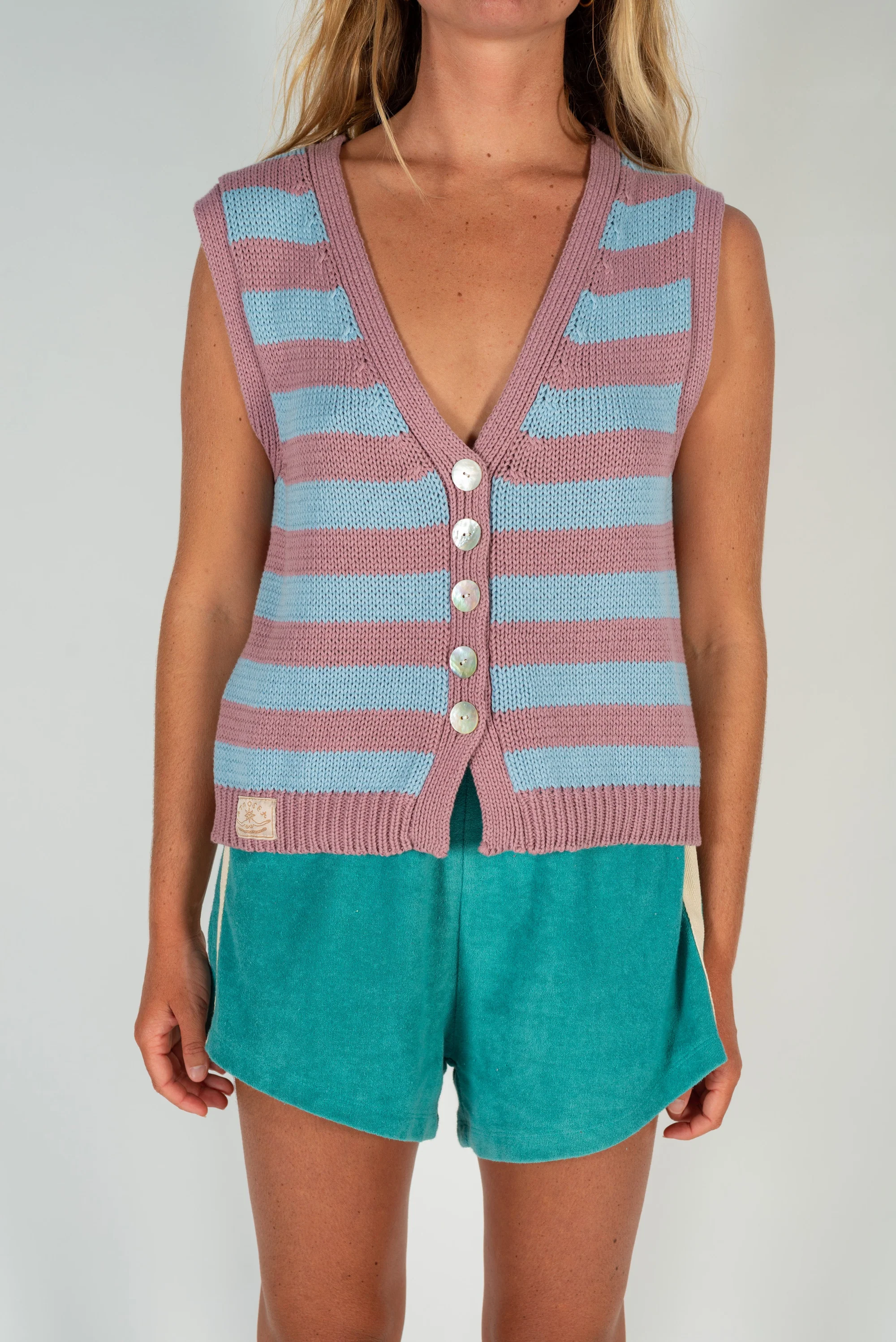 ATMOSEA Knit vest - Candy stripe