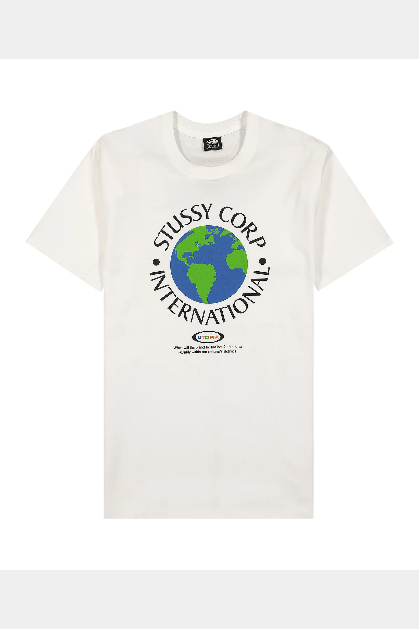 Stussy utopia relaxed tee - oatmeal