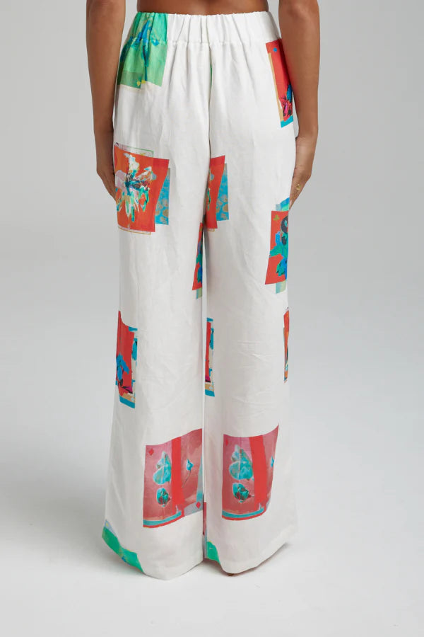 Summi Summi Linen Pants - Montage White