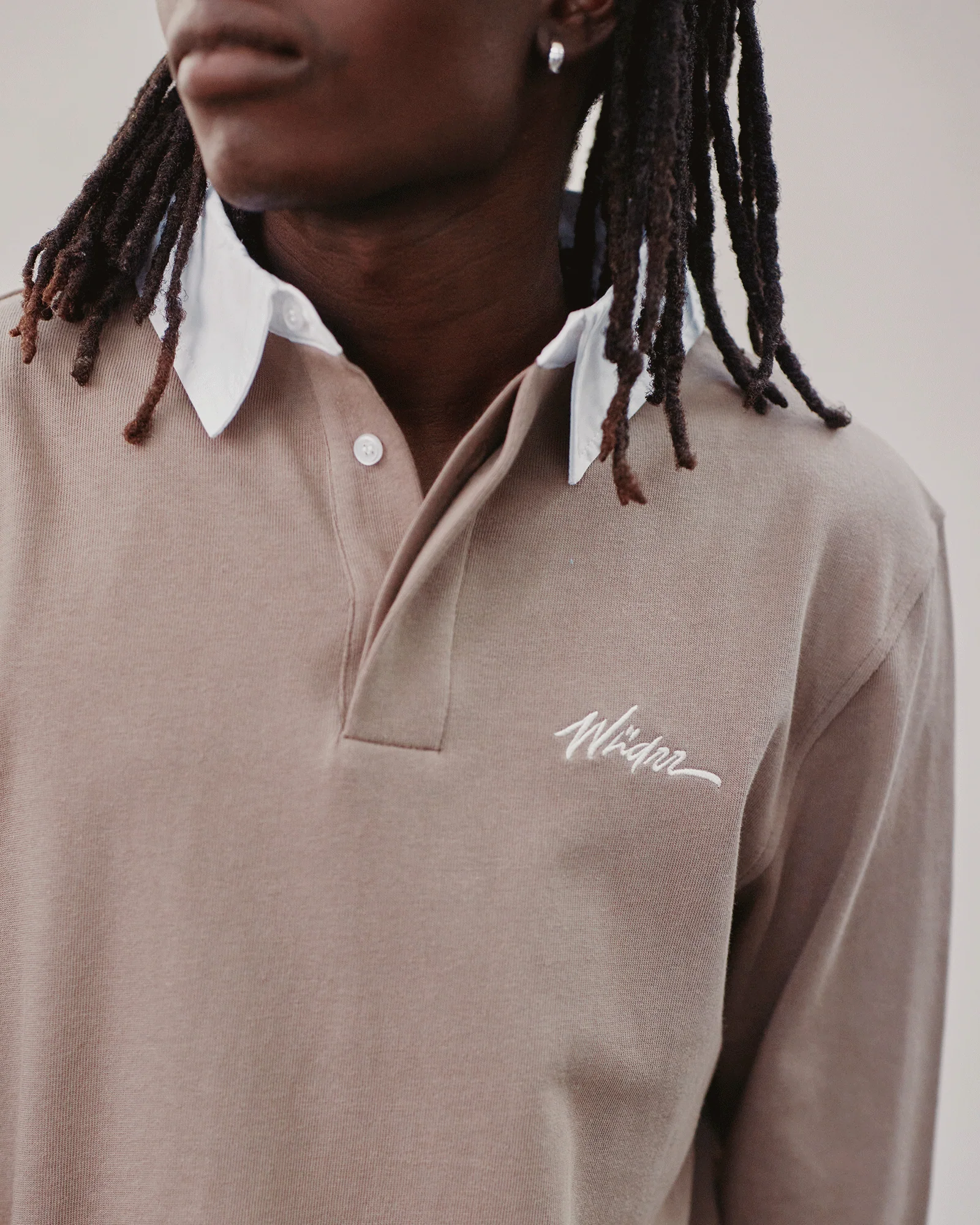 WNDRR Script rugby top - Taupe