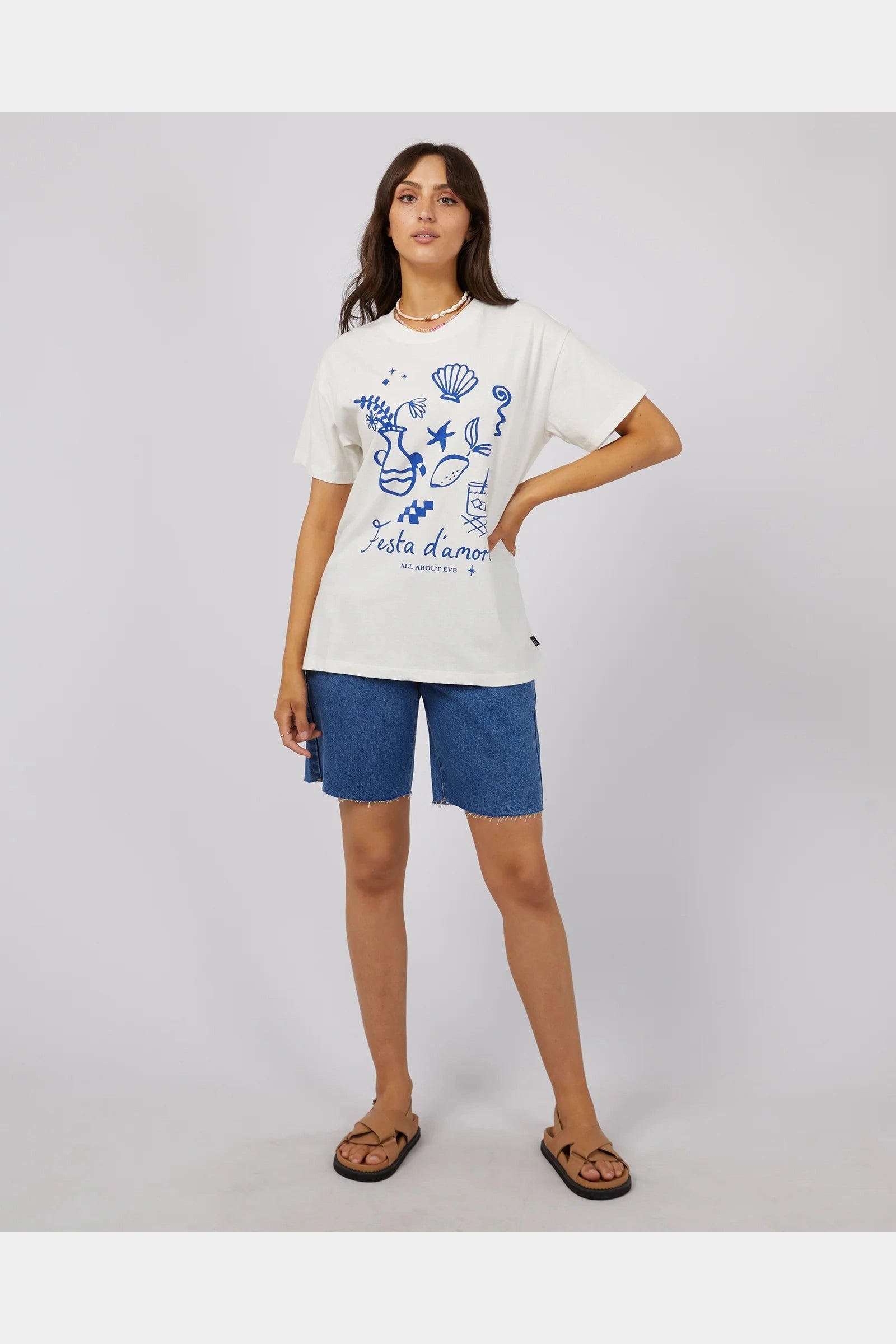 All About Eve Amore Standard Tee Vintage White