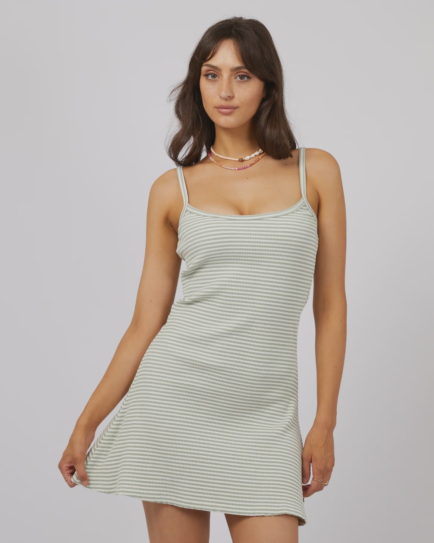 All About Eve Eve Rib Stripe Mini Dress Surf