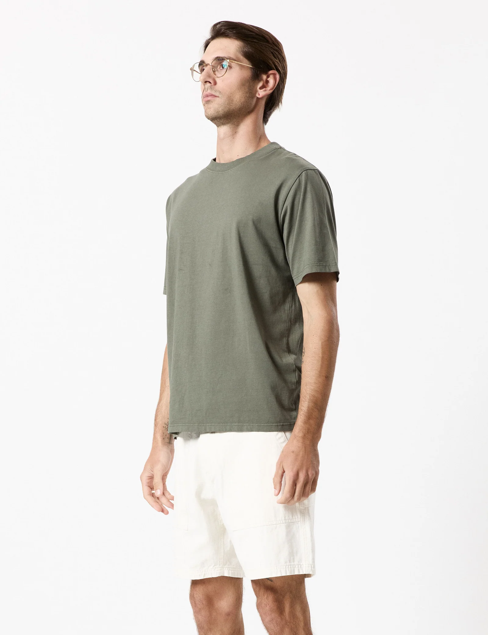 MR SIMPLE heavy weight tee - Sage