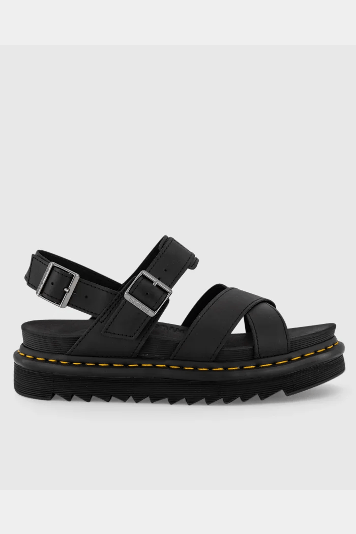 DR MARTENS Voss II cross strap sandal black hydro - Black