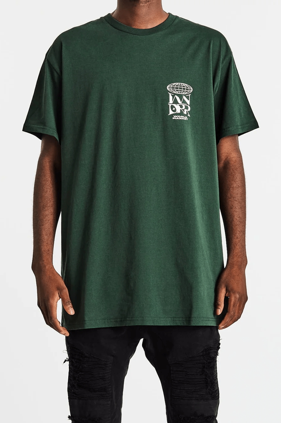 Wndrr market custom fit tee - forrest green