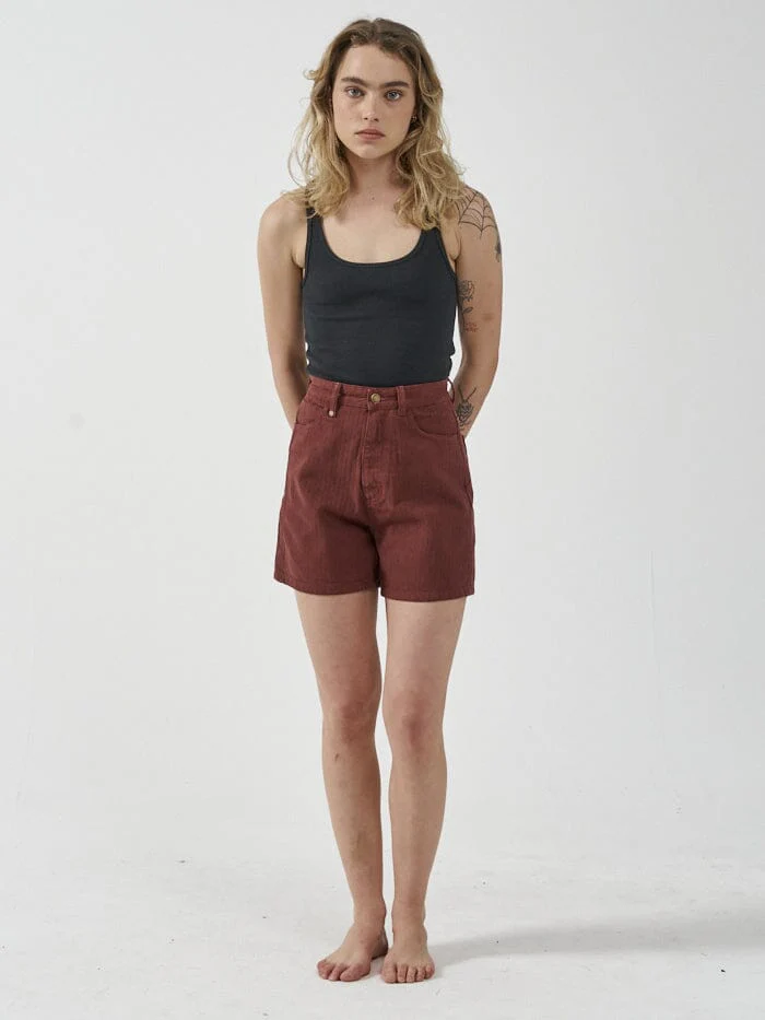 Thrills deli stripe koko short- port