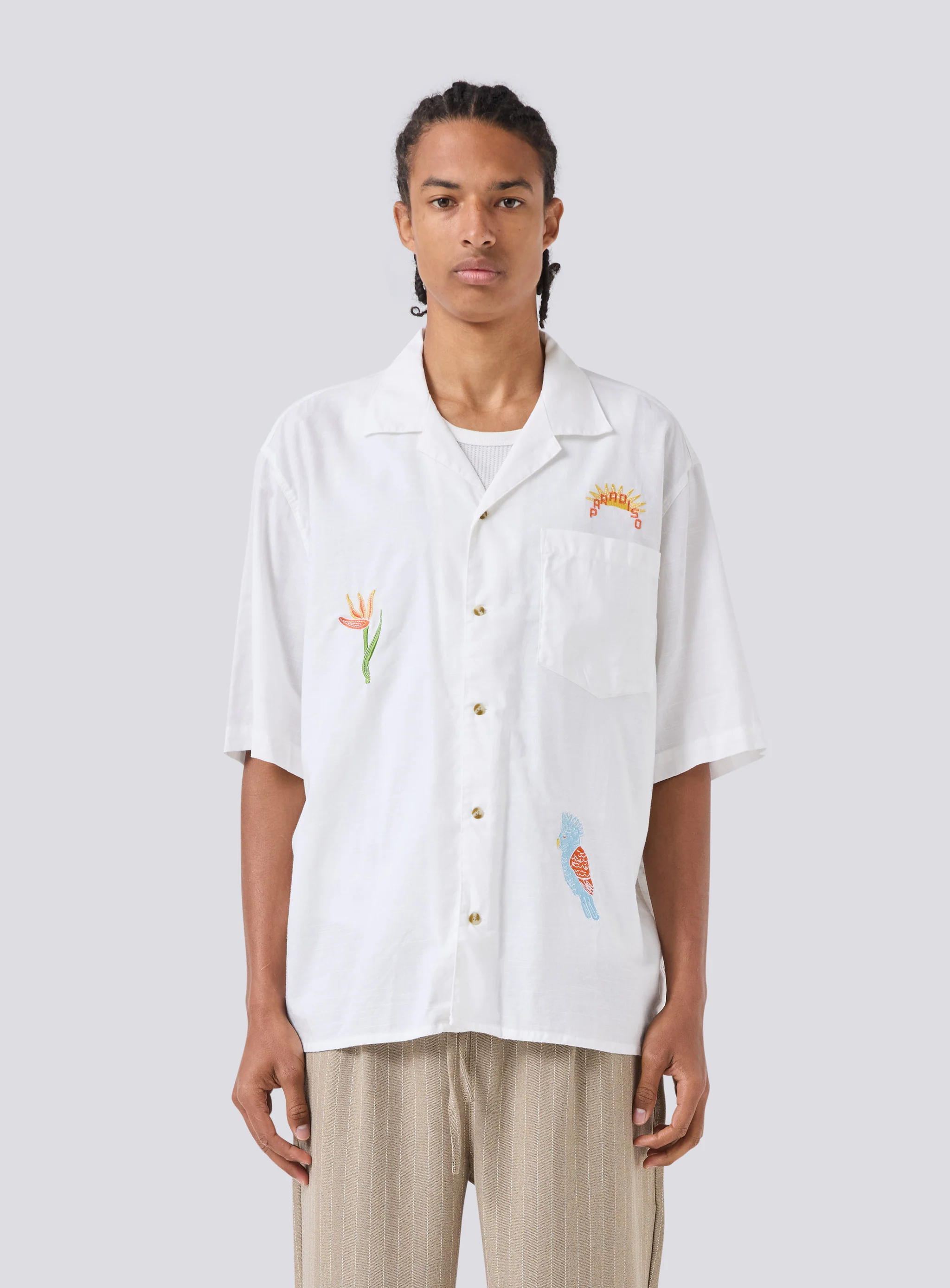 BARNEY COOLS Embro shirt linen