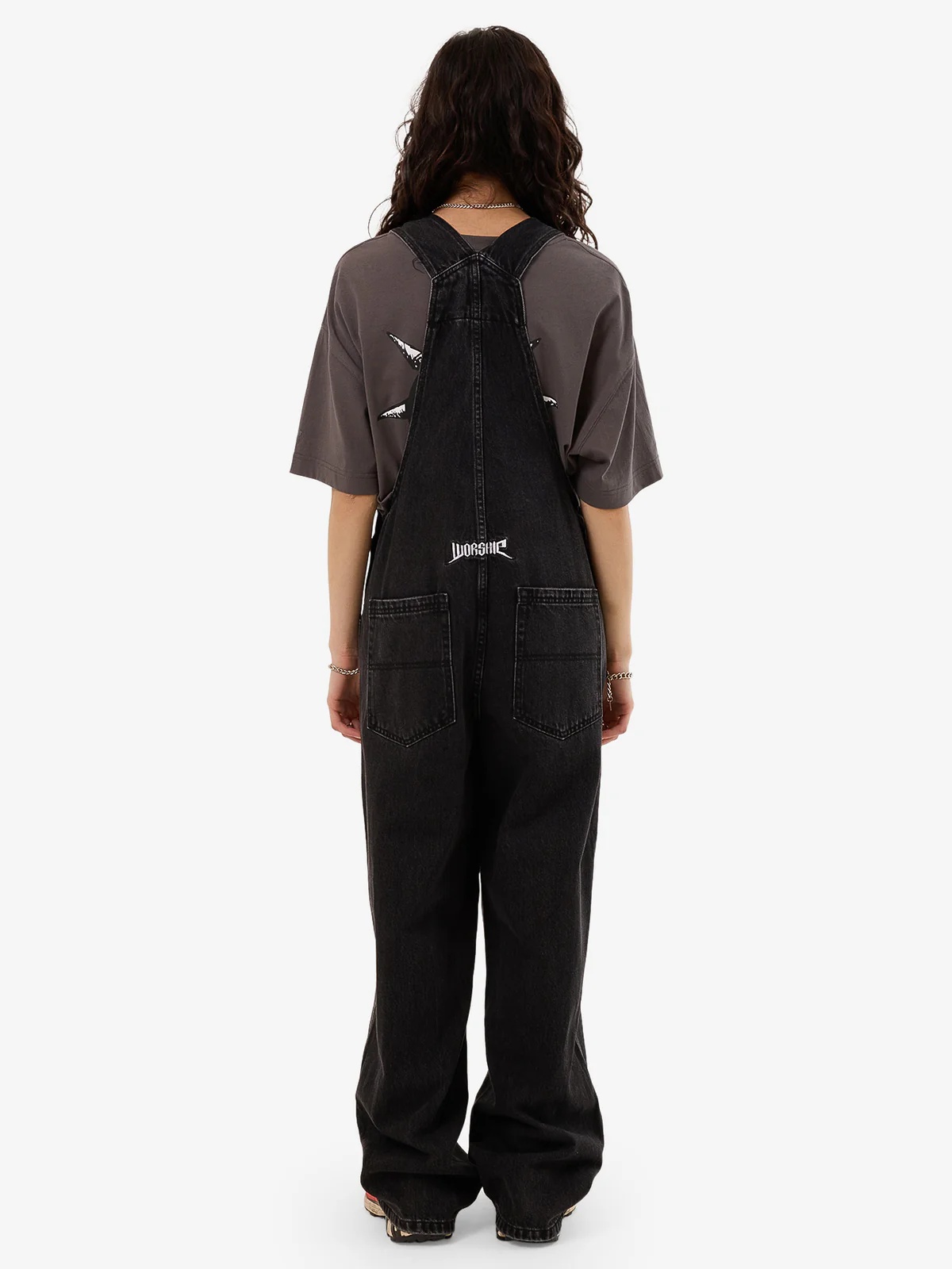 WORSHIP Nuclear Denim Overall - Used Black