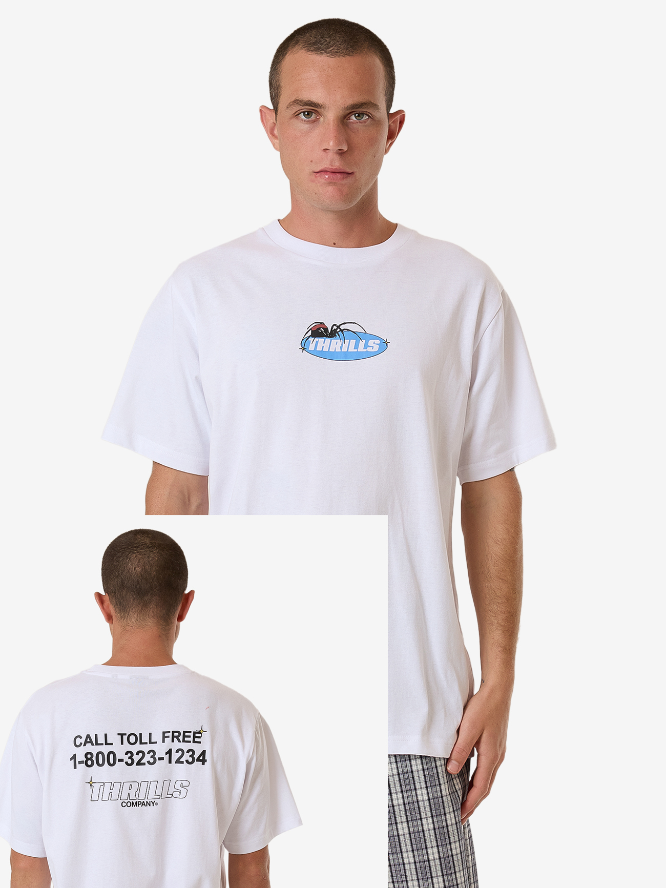 THRILLS Trust In Us Merch Fit Tee - White