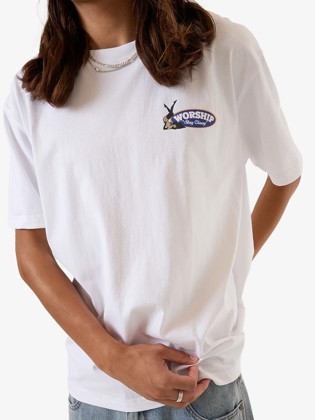 WORSHIP All class tee - White