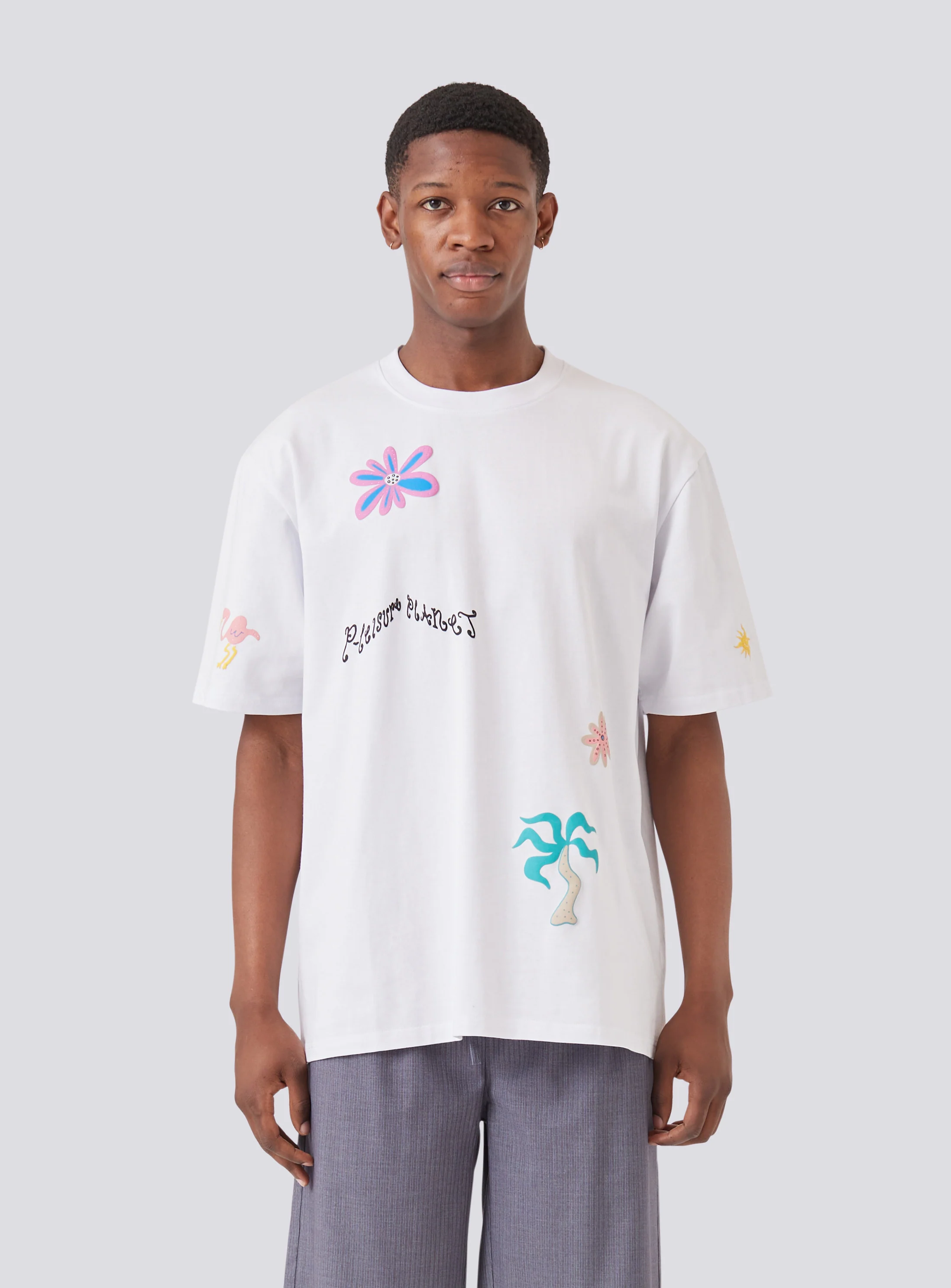 BARNEY COOLS Planet tee - White