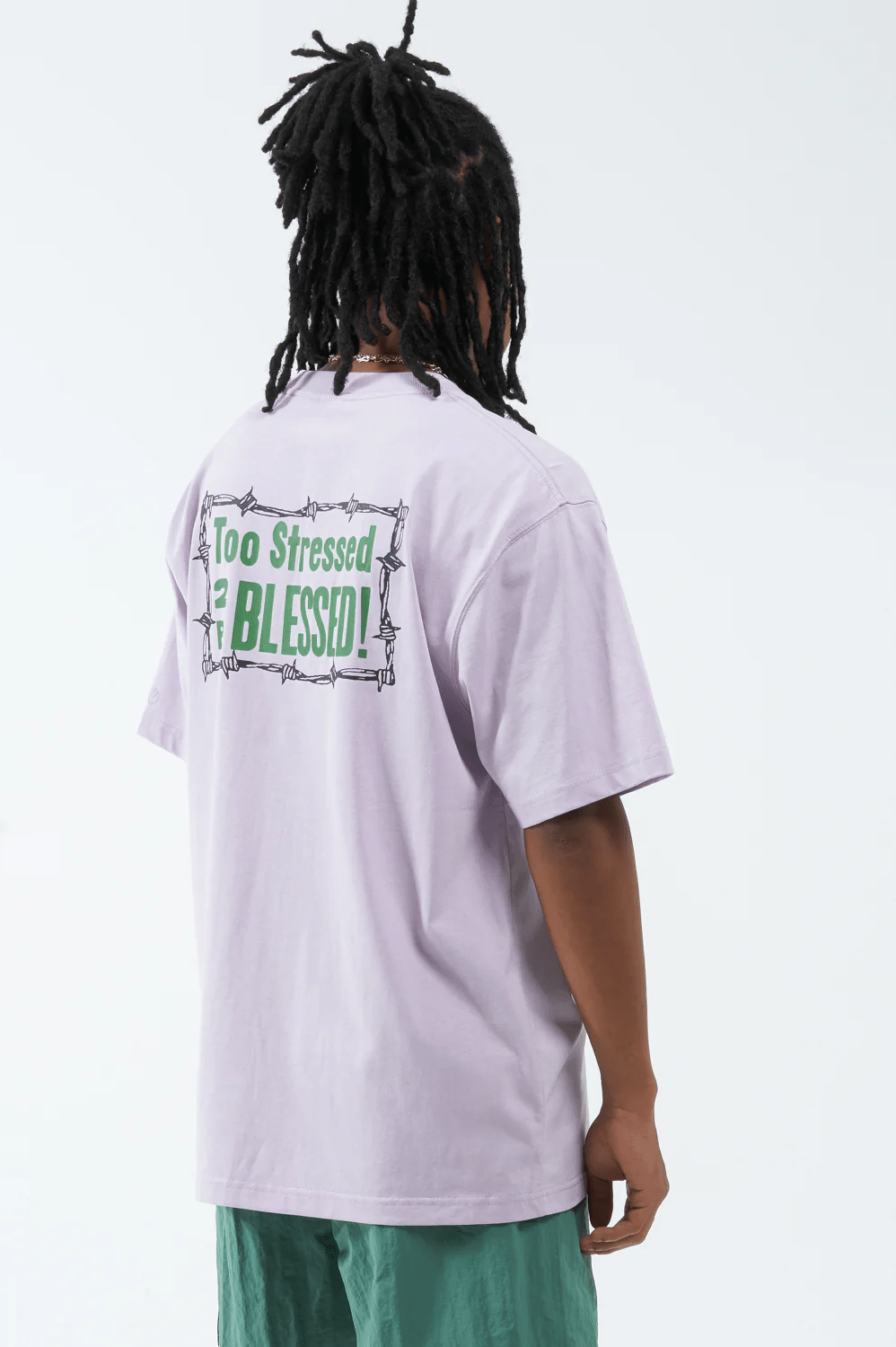 WORSHIP stress less tee - orchid hush