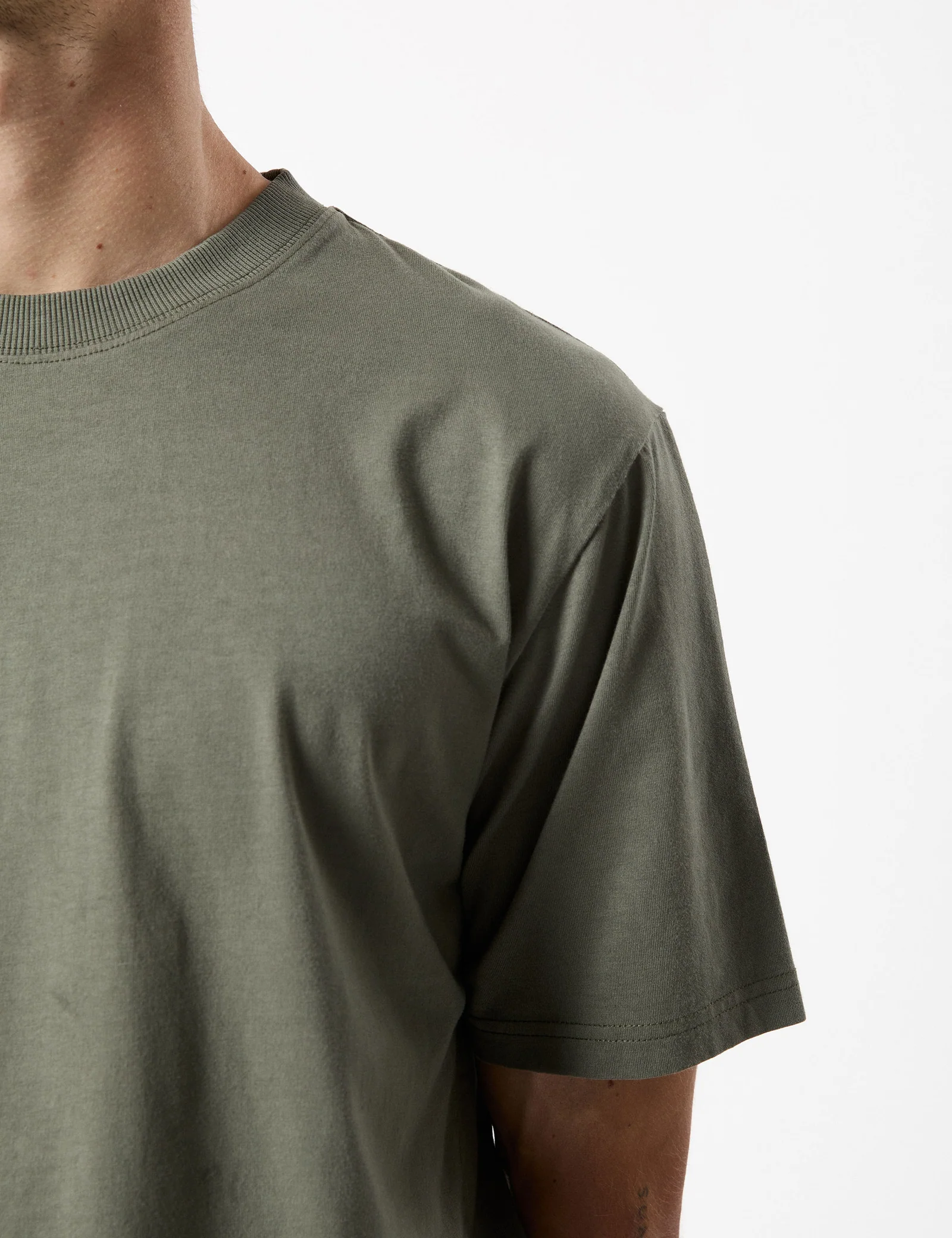 MR SIMPLE heavy weight tee - Sage