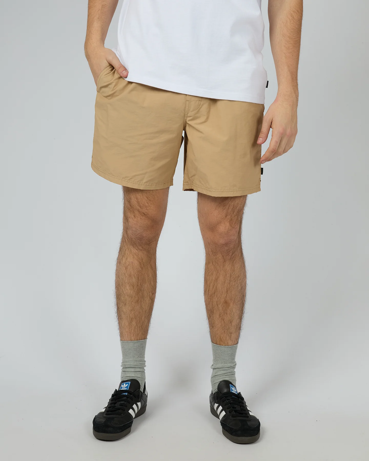 SILENT THEORY Vacay nylon short - Sand