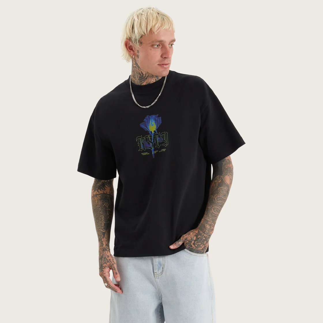 KSCY Fainted Street Tee - Anthracite Black