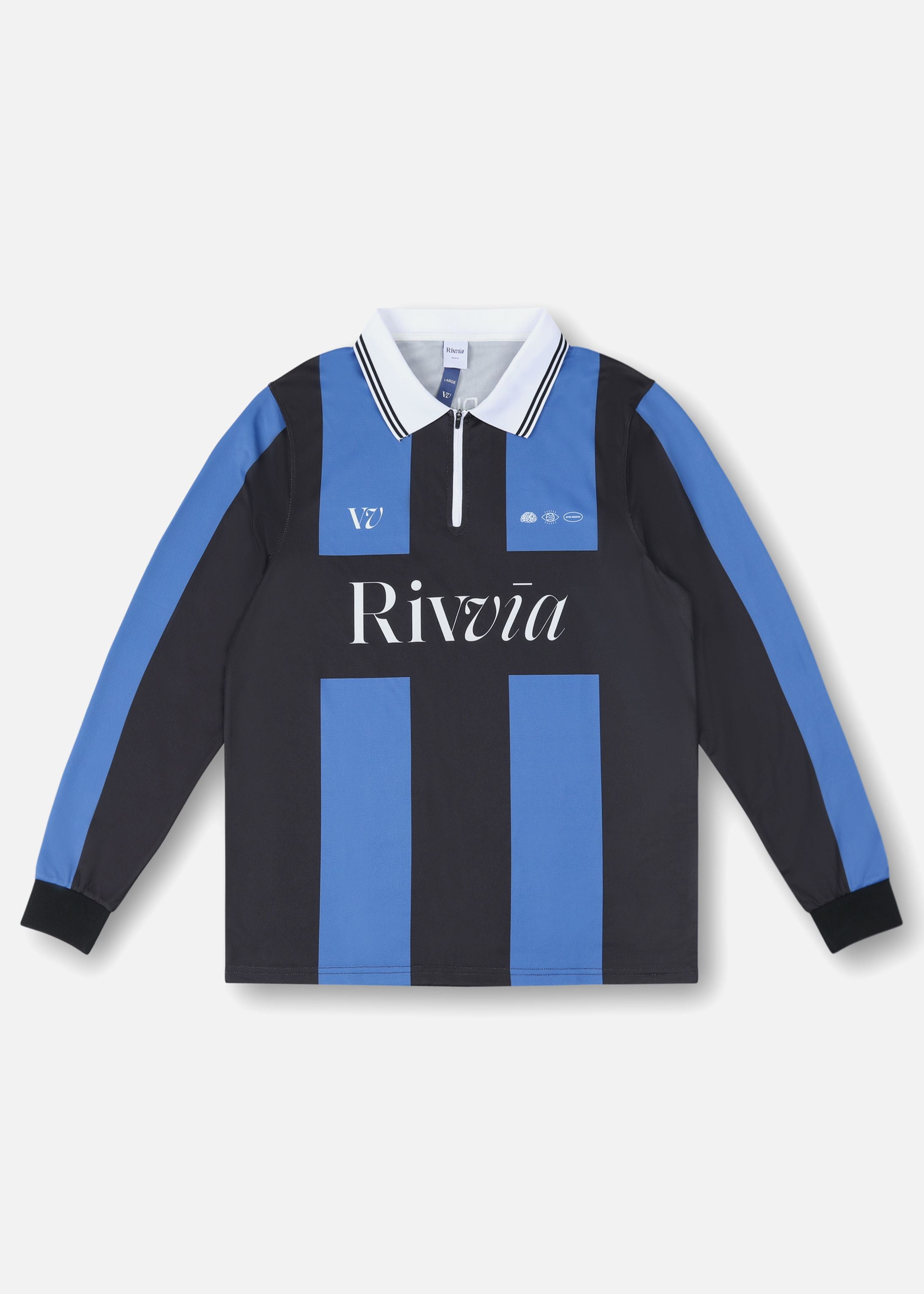 RIVVIA Team vv rpl ls polo - Black/blue