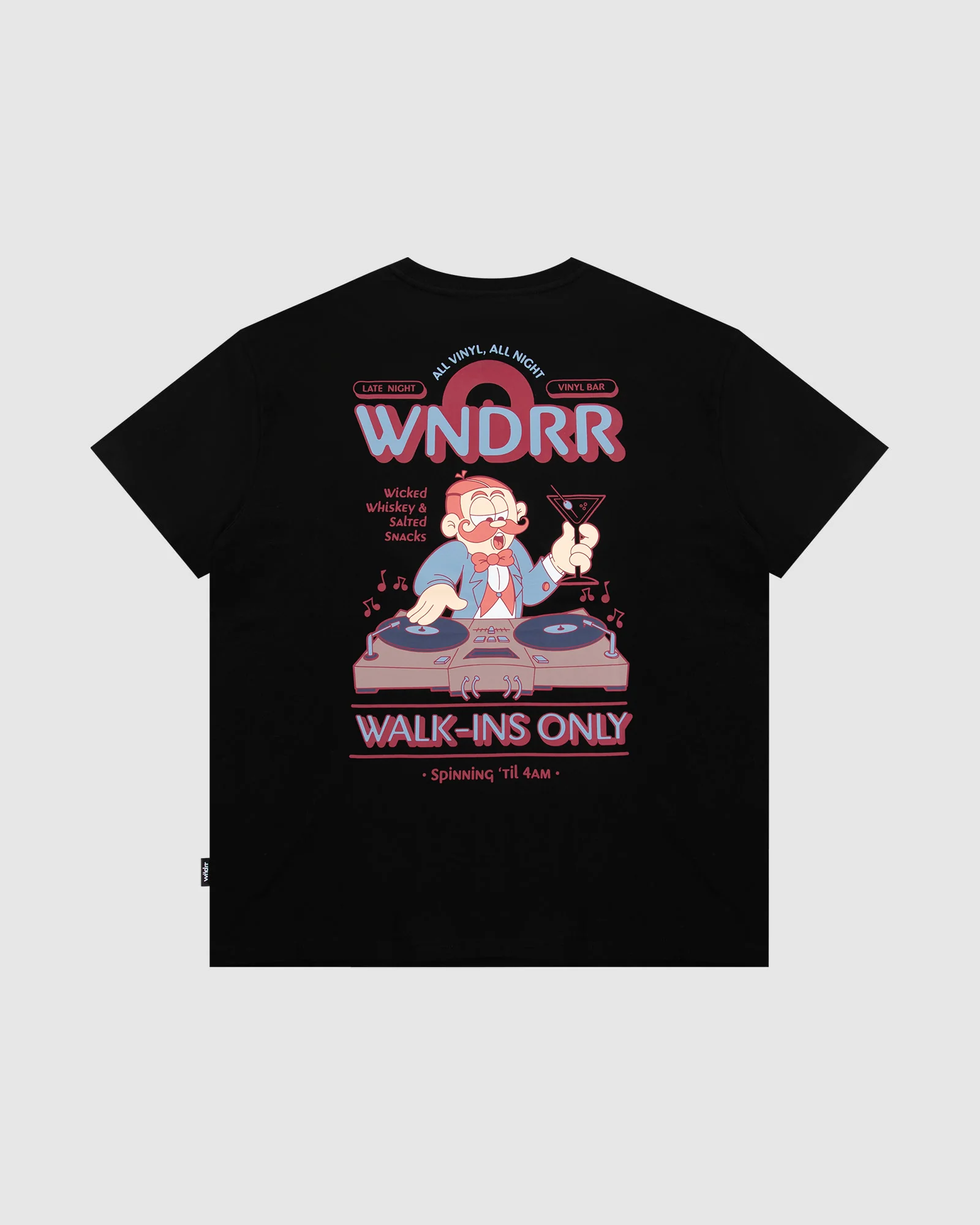 WNDRR Vinyl bar box fit tee - Black