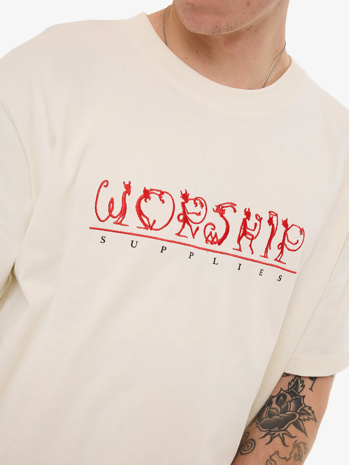 WORSHIP Movement tee - Bone