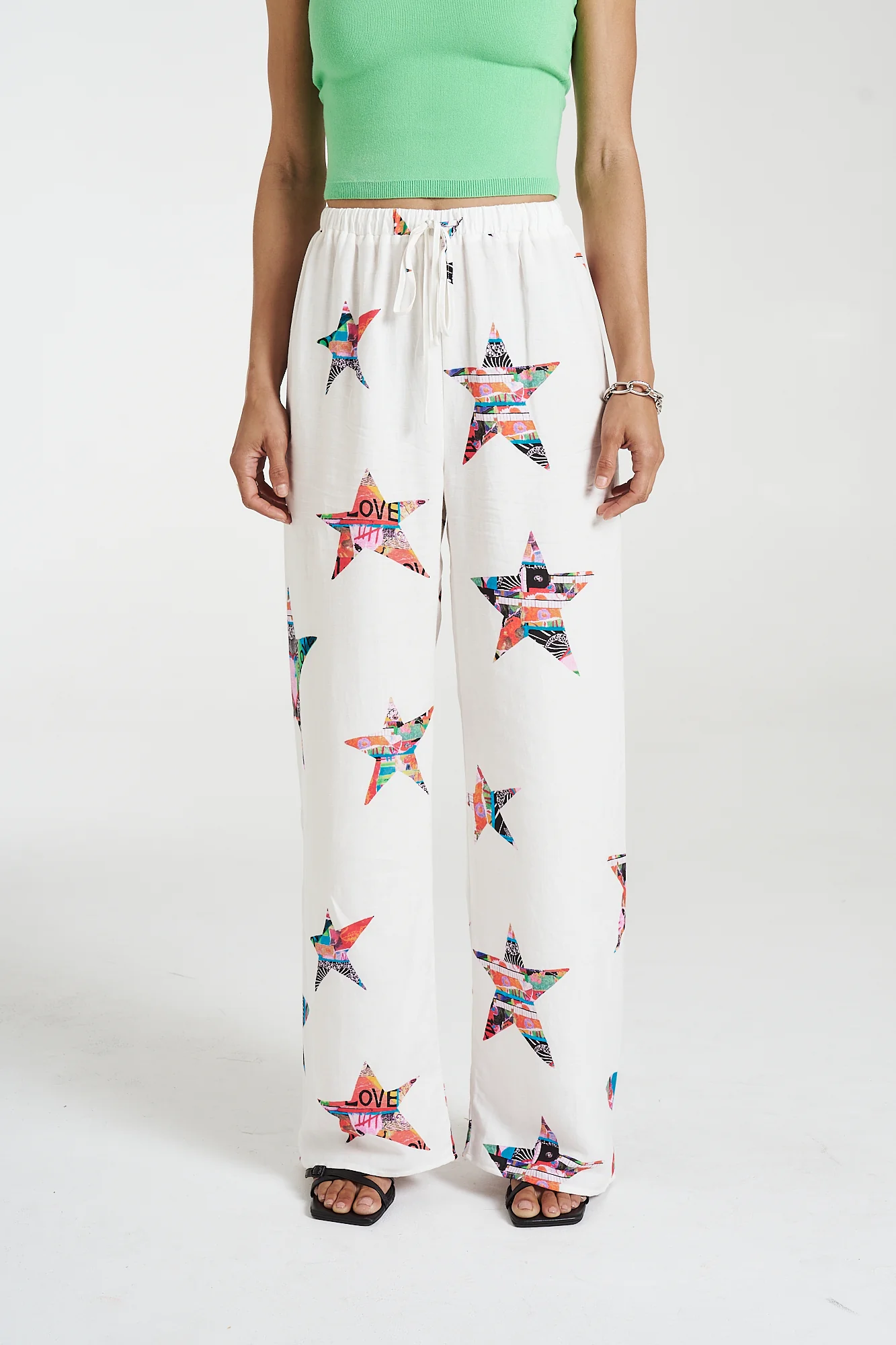 SUMMI SUMMI Elastic waist pants - Star x lovers