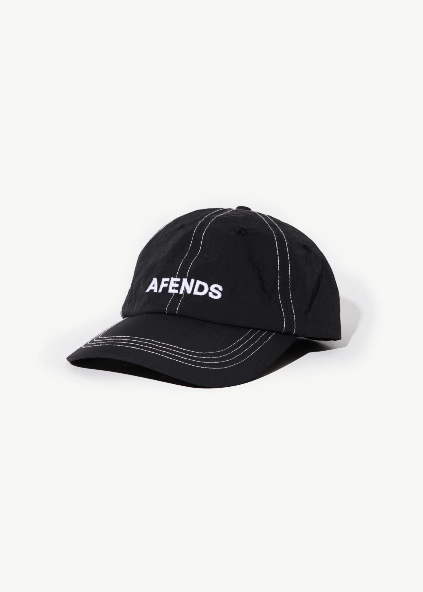 AFENDS Vinyl Recycled Six Panel Cap - Black