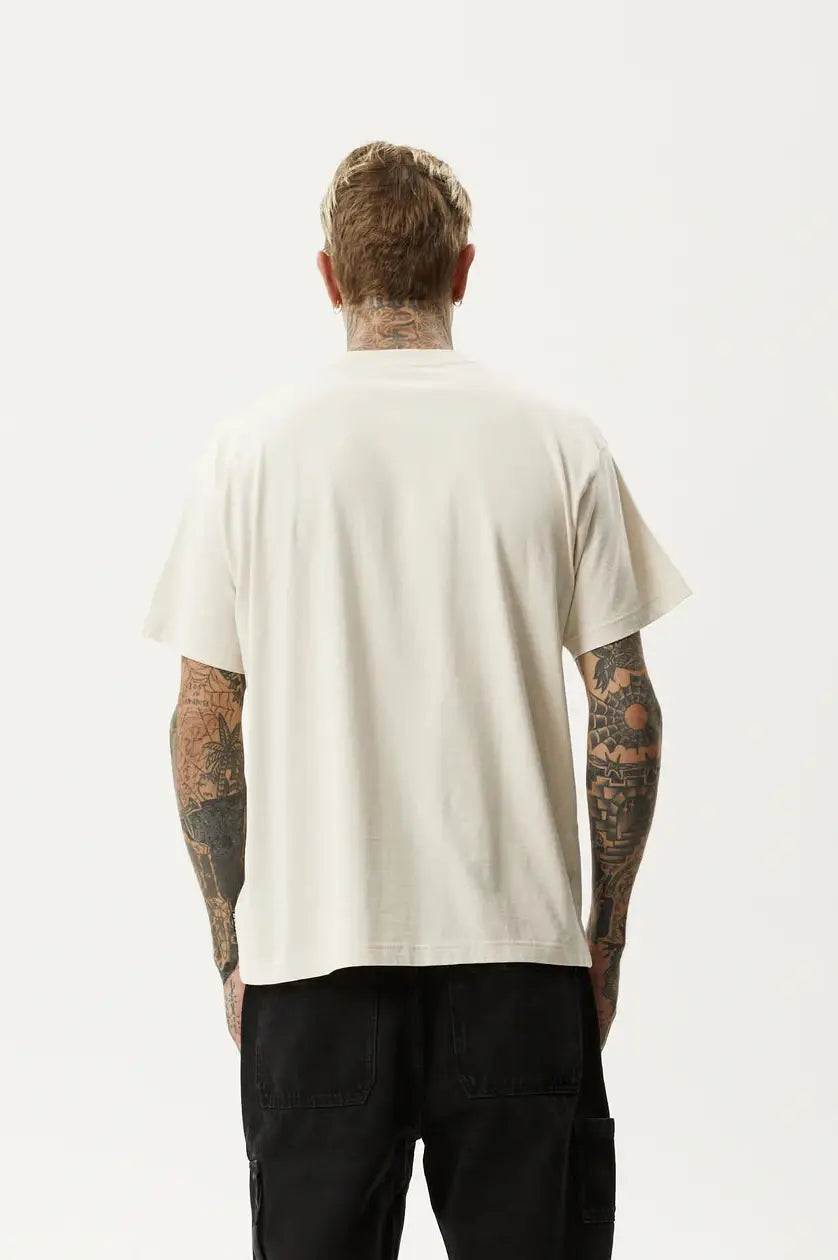 AFENDS Disorder boxy t-shirt - Moonbeam