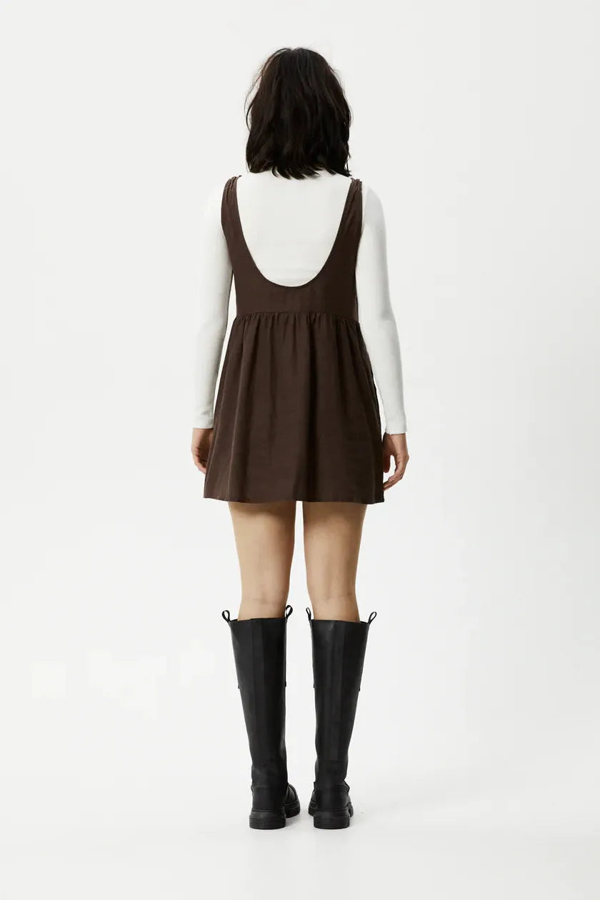 Afends jesse hemp mini dress - coffee