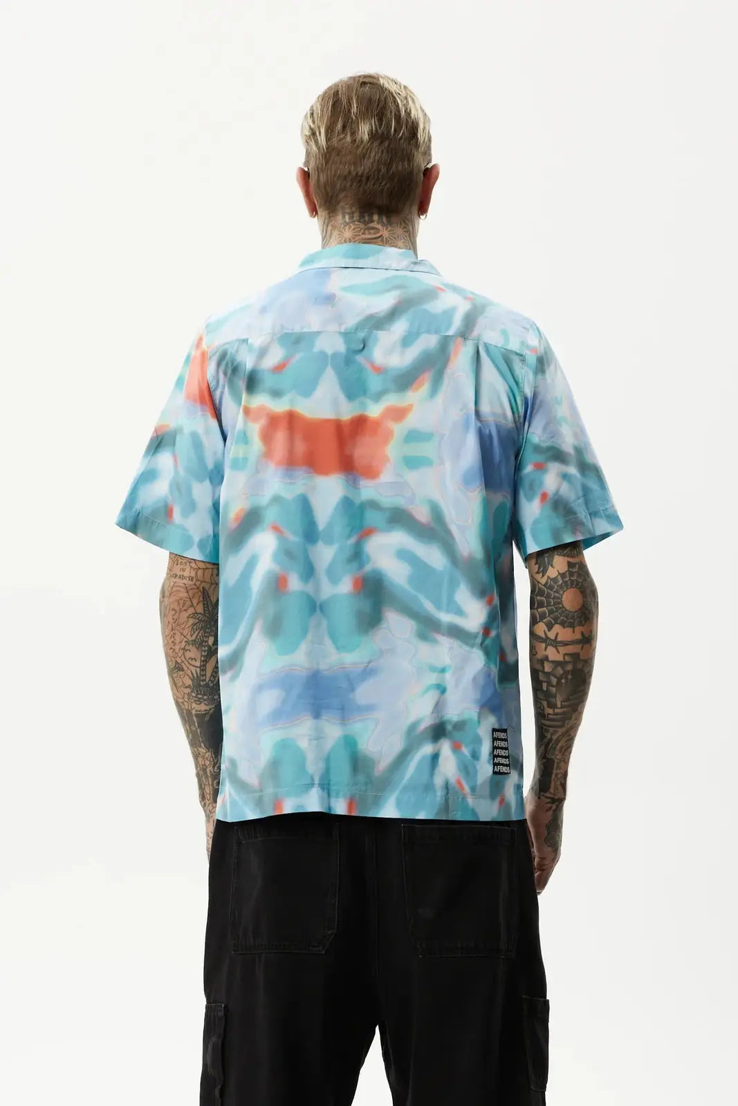 Afends thermal recycled cuban short sleeve shirt - multi