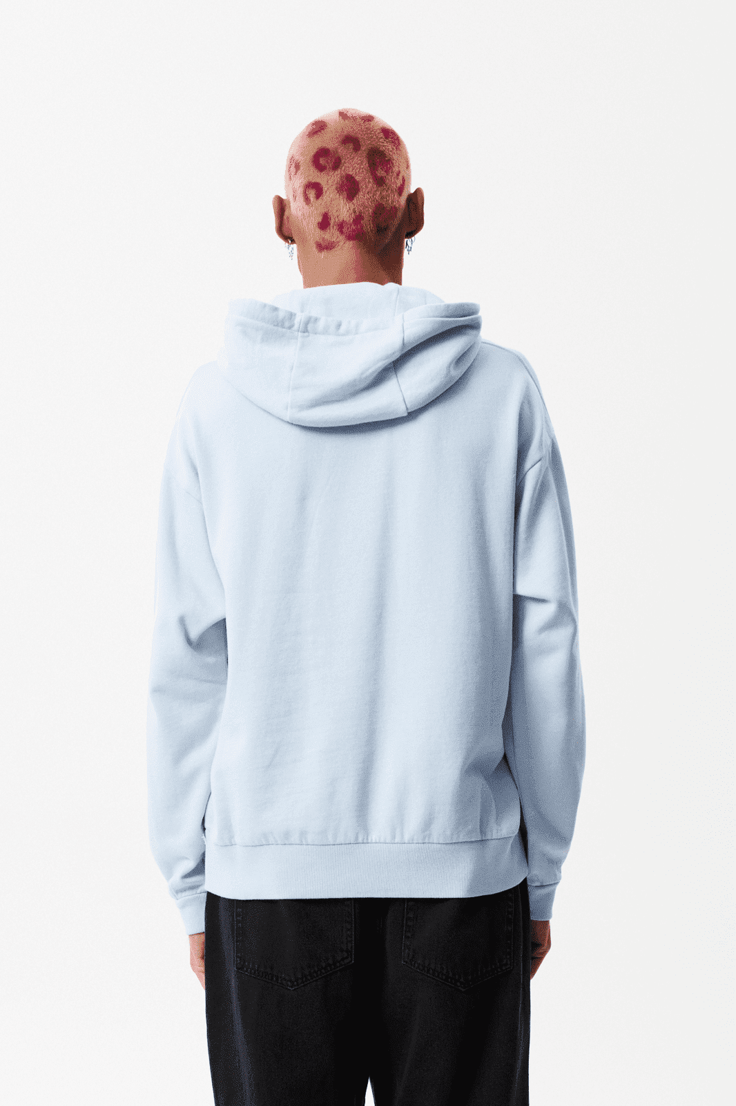 Afends world problems recycled hoodie- powder blue