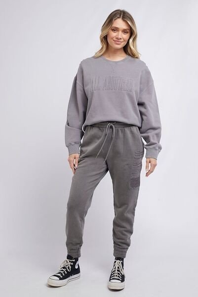 All About Eve Old Favourite Trackpant- Charcoal