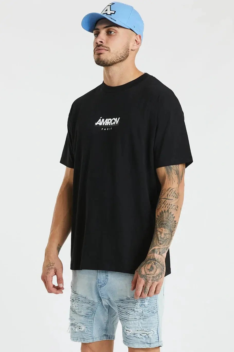 Americain harbour oversized tee - jet black