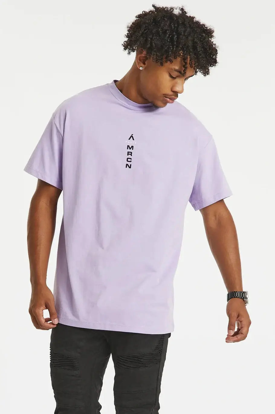 Americain take five oversized tee - lilac