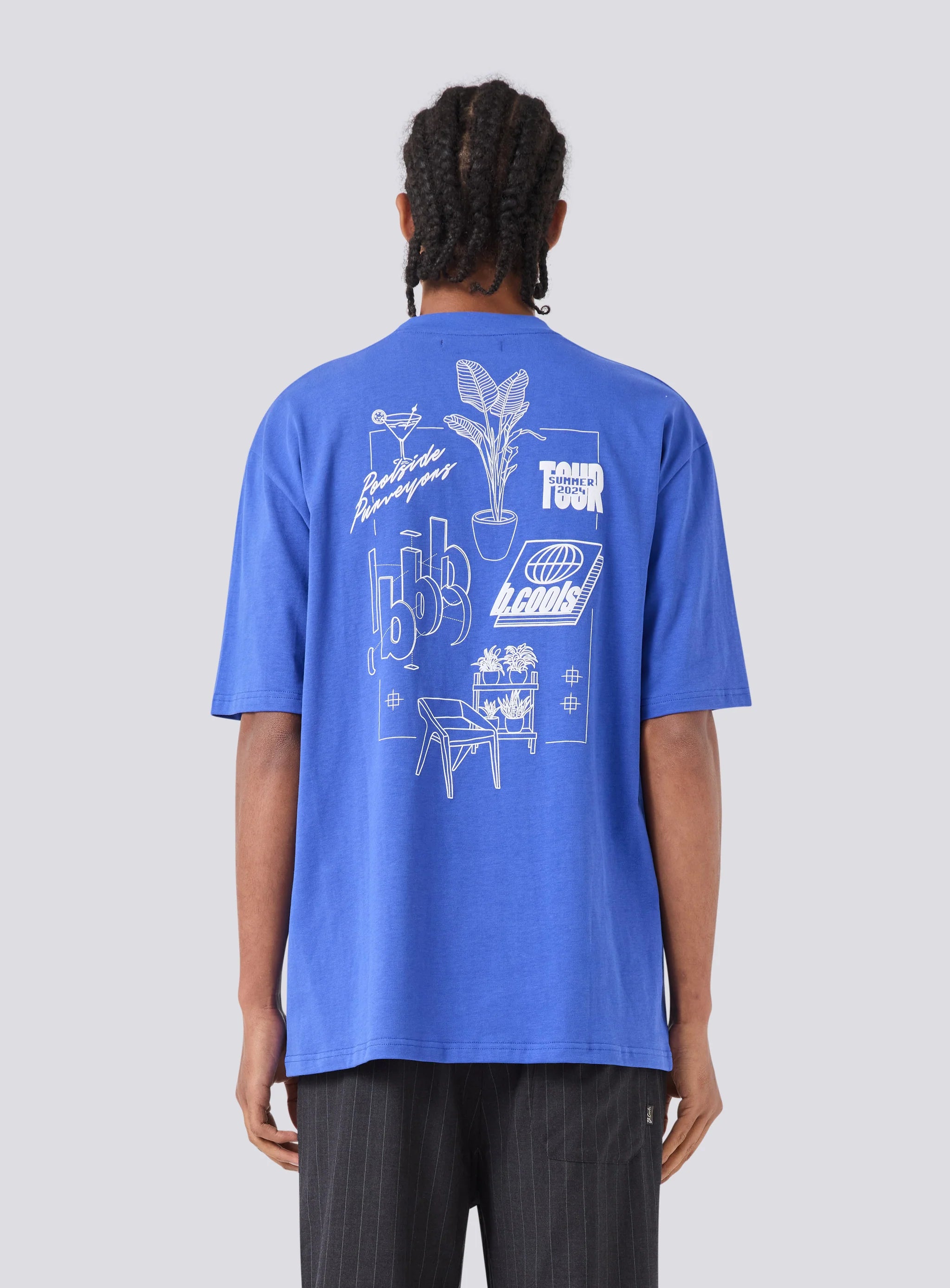 BARNEY COOLS Blueprint tee - Cyber blue